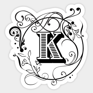 Letter K Sticker